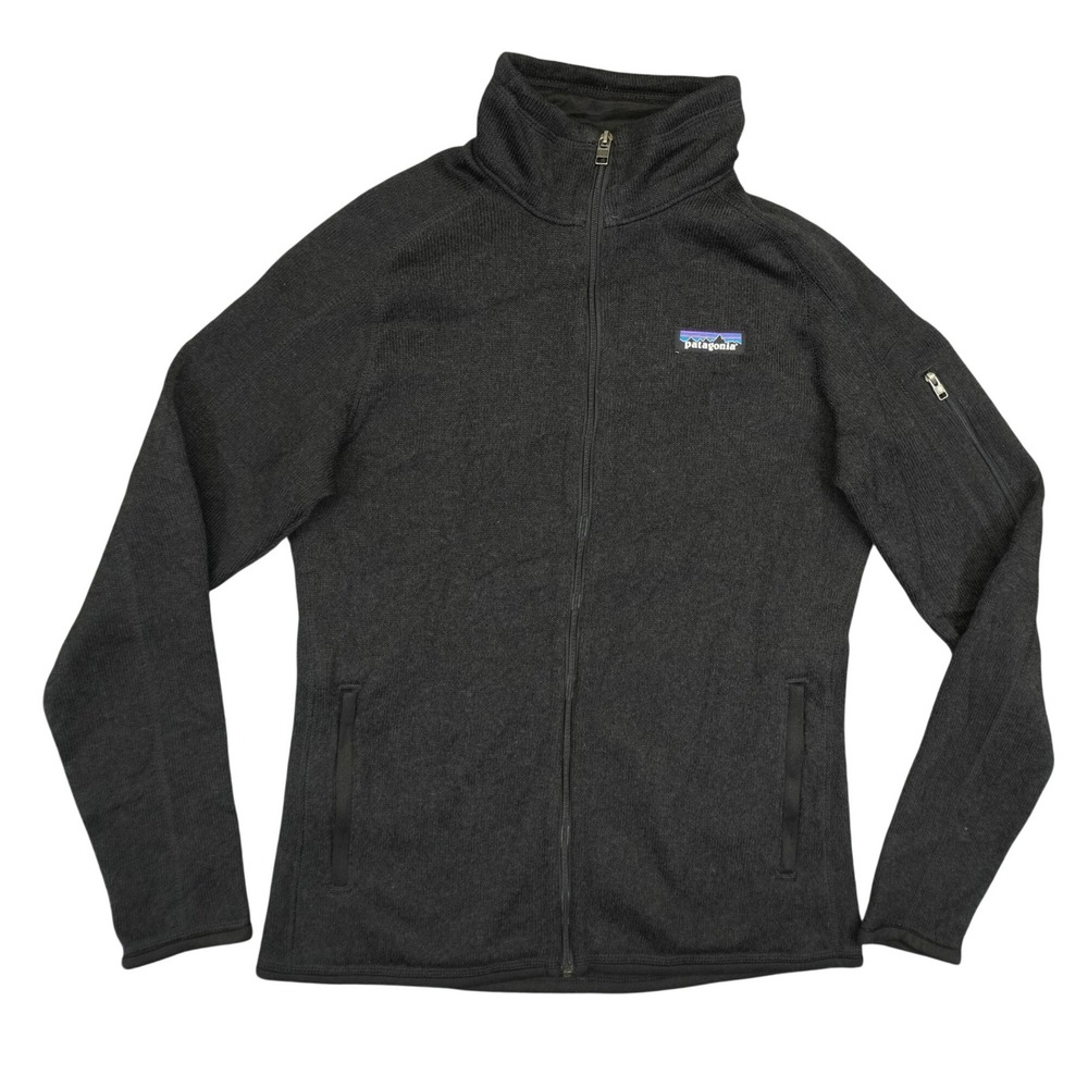 Patagonia Better Sweater Jacket Women Small Black Full Zip Fleece Outdoor Active